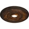 Ekena Millwork Oldham Ceiling Medallion (Fits Canopies up to 8 5/8"), Hand-Painted Rust, 18"OD x 3 3/8"ID x 7/8"P CM18OL1RUS - alternate 4